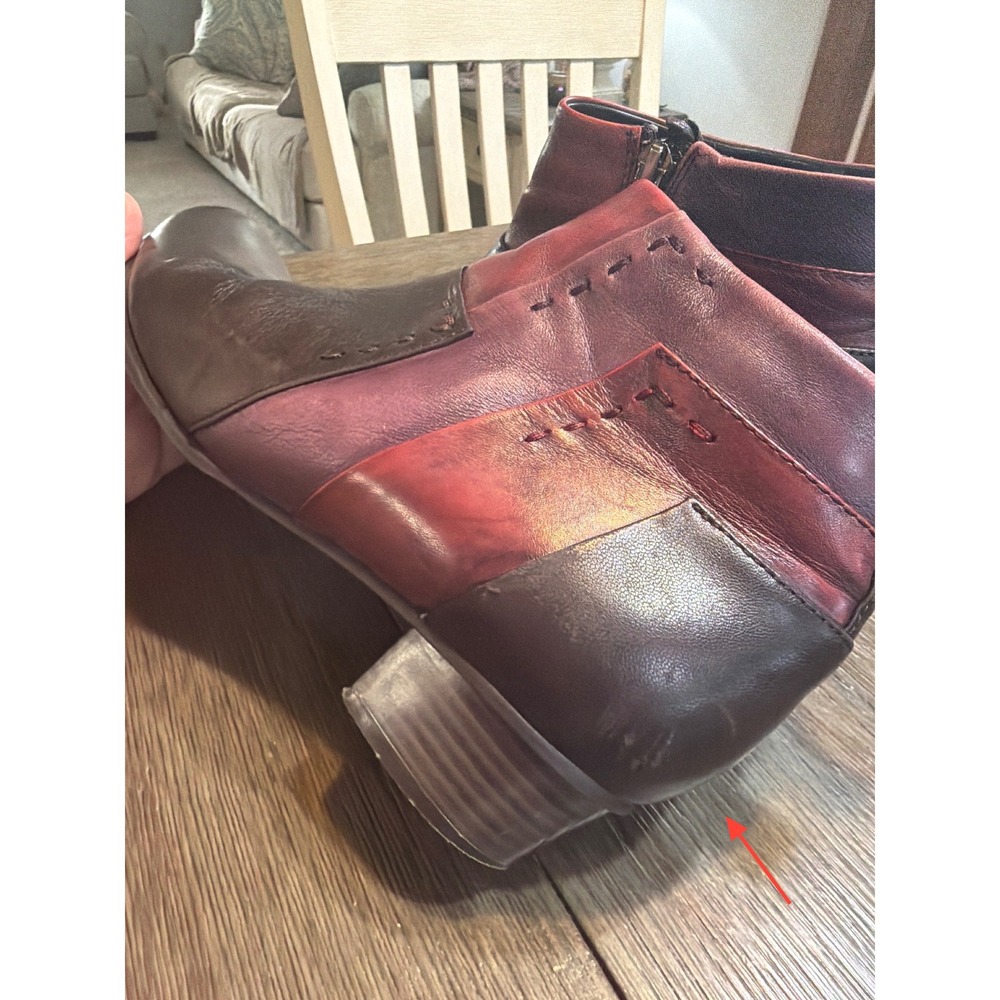 Regarde Le Ciel Stefany Ankle Boots Maroon Brown leather EU‎ 39 US 8.5 - Picture 7 of 11